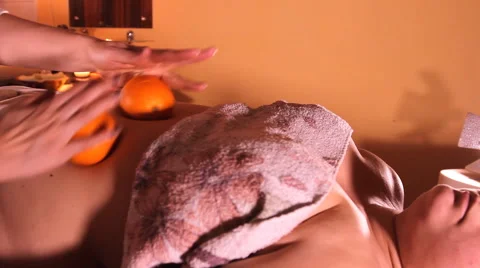Massage orange Stock Footage 49405806