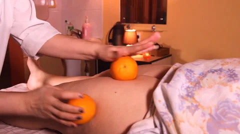 Massage orange Stock Footage 49499415