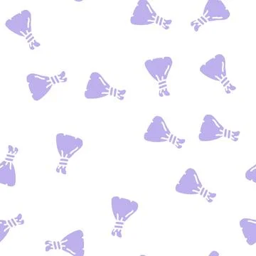 Massage pouch glyph vector seamless pattern Stock Illustration