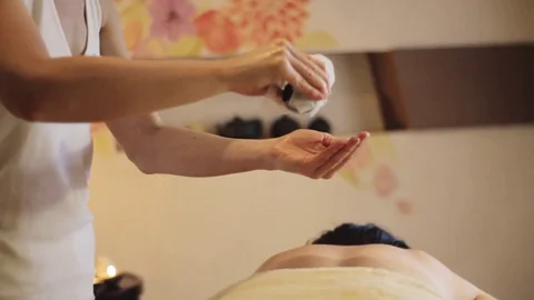 Massage process close up Stock Footage 85239476