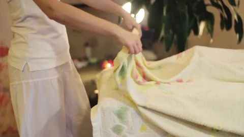 Massage process close up Stock Footage 85239543