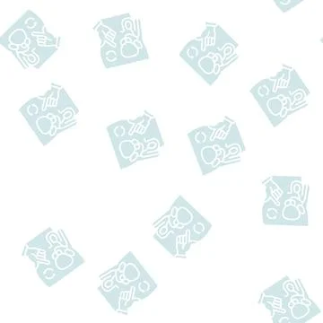 Massage prostate glyph seamless pattern Illustrazione stock