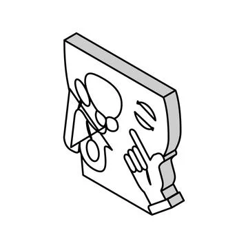 Massage prostate isometric icon vector illustration Illustrazione stock