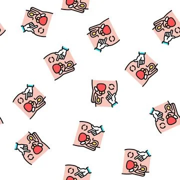 Massage prostate vector seamless pattern Illustrazione stock