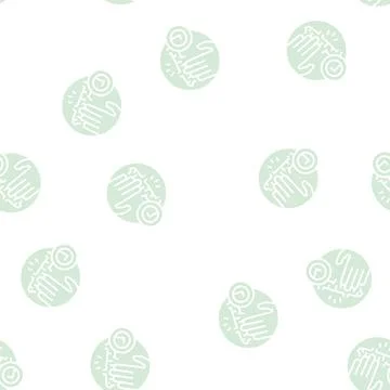 Massage scar glyph seamless pattern Stock Illustration