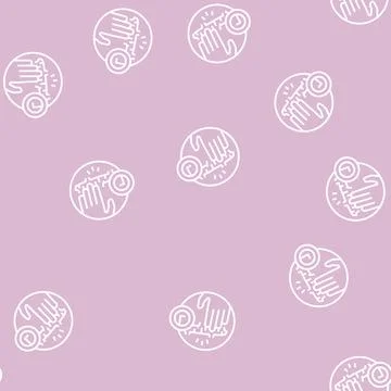 Massage scar line seamless pattern Illustrazione stock