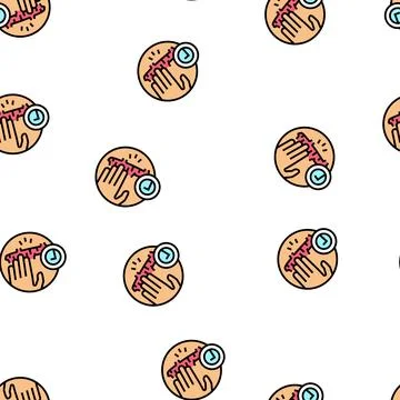 Massage scar vector seamless pattern Illustrazione stock