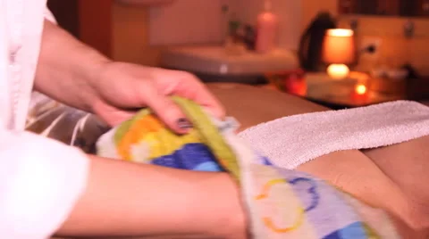 Massage the shoulders, arms Stock Footage 49672087