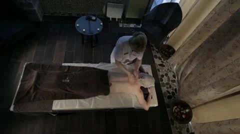 Massage in the SPA salon. Stock Footage 22200203