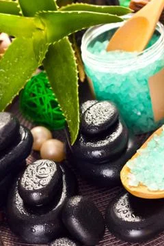 Massage stones Stock Photos