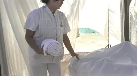 Massage Therapist Stock Footage 22061494