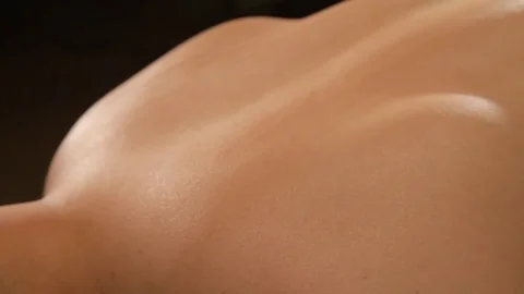 Massage Therapy. Deep Tissue Treatment. Slow/Smooth Motion. 스톡 동영상 79017359