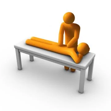 Massage therapy Stock Illustration