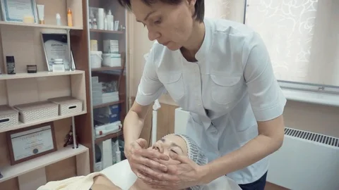 Massaging face Stock Footage 87825095