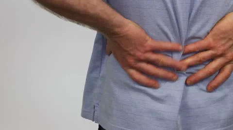 Massaging the Pain Away Stock Footage