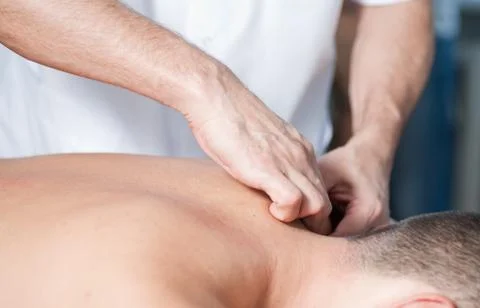 Massaging 스톡 사진