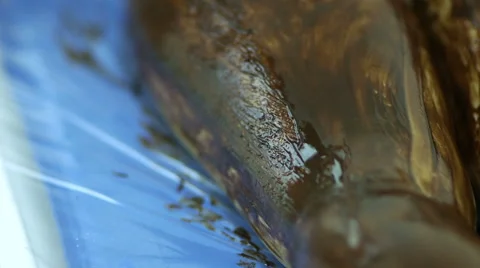 Massaging the skin using chocolate in a spa Stock-Footage 61449539