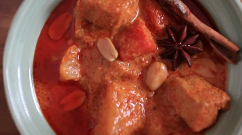 Massaman curry top view Stock Footage 63125393