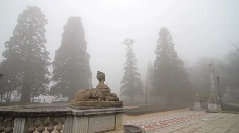 Massandra garden sphinx Stock Footage 48817946