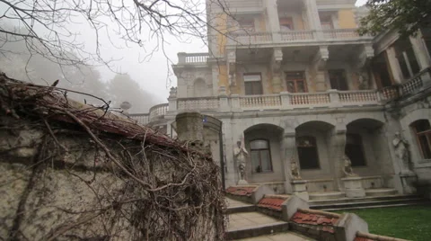 Massandra Palace flight Stock Footage 48817999