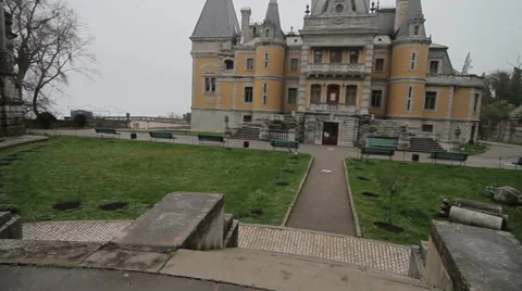 Massandra Palace overall Stock Footage 48844560