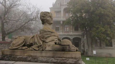 Massandra sphinx and Palace Stock Footage 48817855