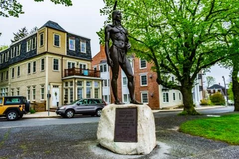 Massasoit Memorial Stock Photos