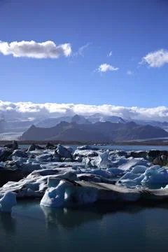 Masses of icebergs Stock Photos