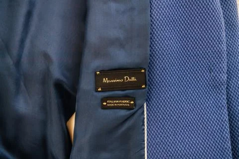 Massimo Dutti Blazer Label Close Up 写真素材
