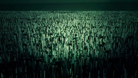 A Massive Army Crowd of Barbarians Stock Footage 74162801