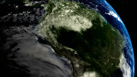 A massive asteroid impacting with planet earth Stock Footage 130910011