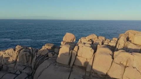 Massive Blocks Of Stone At Cantís de Papel Near Xove In Lugo Stock Footage 328913856