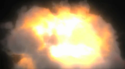 Massive Bomb Blast Video stock 8688634