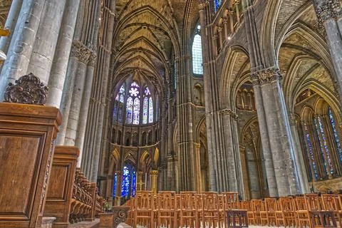 Massive Cathedral &amp; Congregation Stock Photos