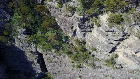 Massive Cliff 4K Drone Shot 스톡 동영상 80216039
