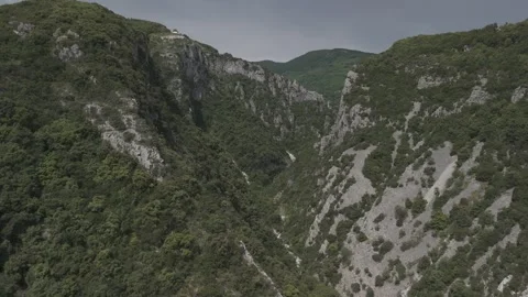 Massive cliffs in Greece Stock Footage 288721679