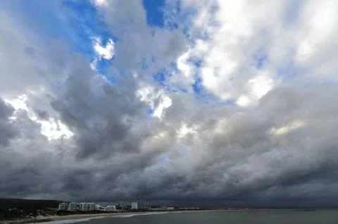 A massive cold front is approaching Dias Bay Stock Photos