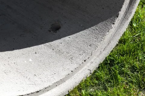 Massive concrete ring with strong shadow Fotos de archivo