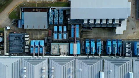 Massive data center, AI computing and quantum technology UK Stock Footage 327721810