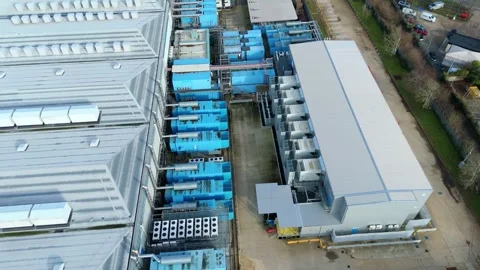 Massive data center, AI computing and quantum technology UK Stock Footage 327721825
