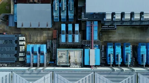 Massive data center, AI computing and quantum technology UK Stock Footage 327721830