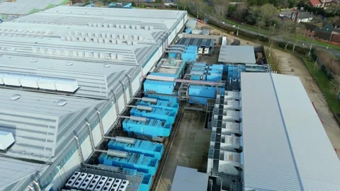 Massive data center, AI computing and quantum technology UK Stock Footage 327721854