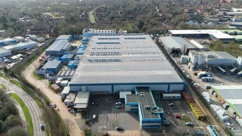 Massive data center, AI computing and quantum technology UK Stock Footage 327721880