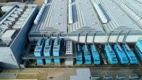 Massive data center, AI computing and quantum technology UK Stock Footage 327721882