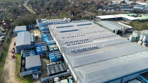 Massive data center, AI computing and quantum technology UK Stock Footage 327721883