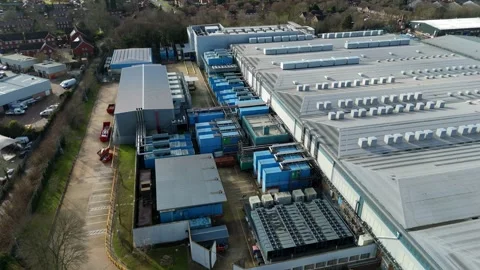Massive data center, AI computing and quantum technology UK Stock Footage 327721898