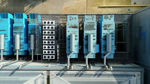 Massive data center, AI computing and quantum technology UK Stock Footage 327721920