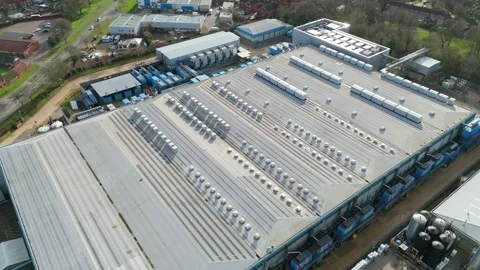 Massive data center, AI computing and quantum technology UK Stock Footage 327721932