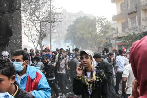 Massive demonstration,Cairo, Egypt Stock Photos