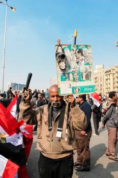 Massive demonstration,Cairo, Egypt Stock Photos